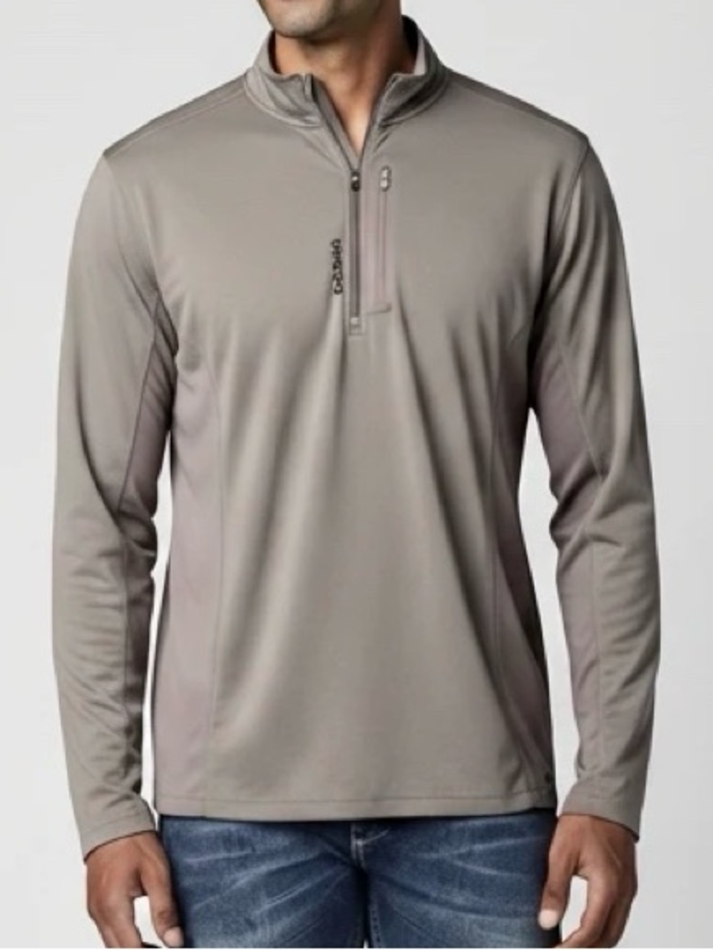 Men’s Reebok Grey 1/4 Zip Pullover Jacket